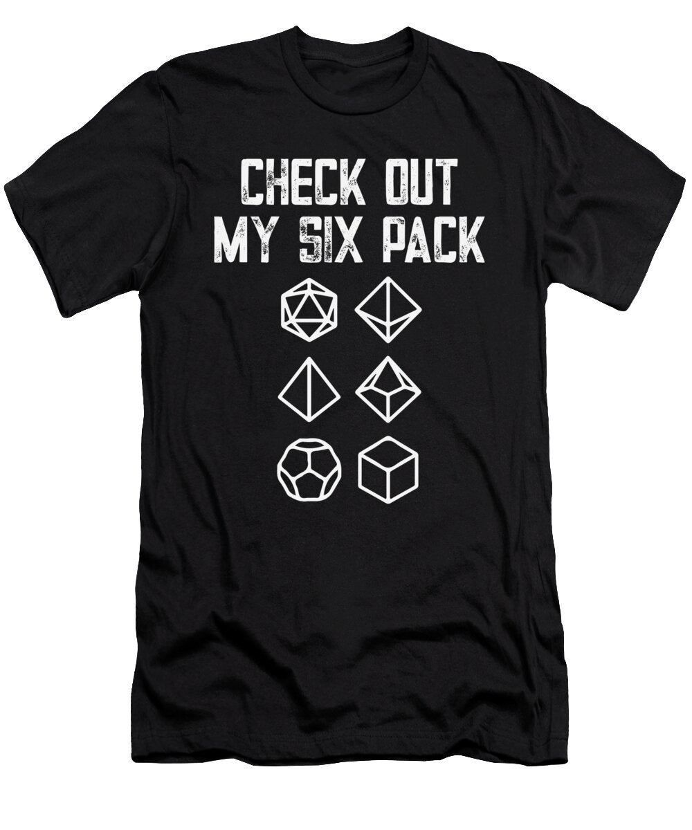 1 Check Out My Sixpack Dice Funny Gamer Me T-Shirt