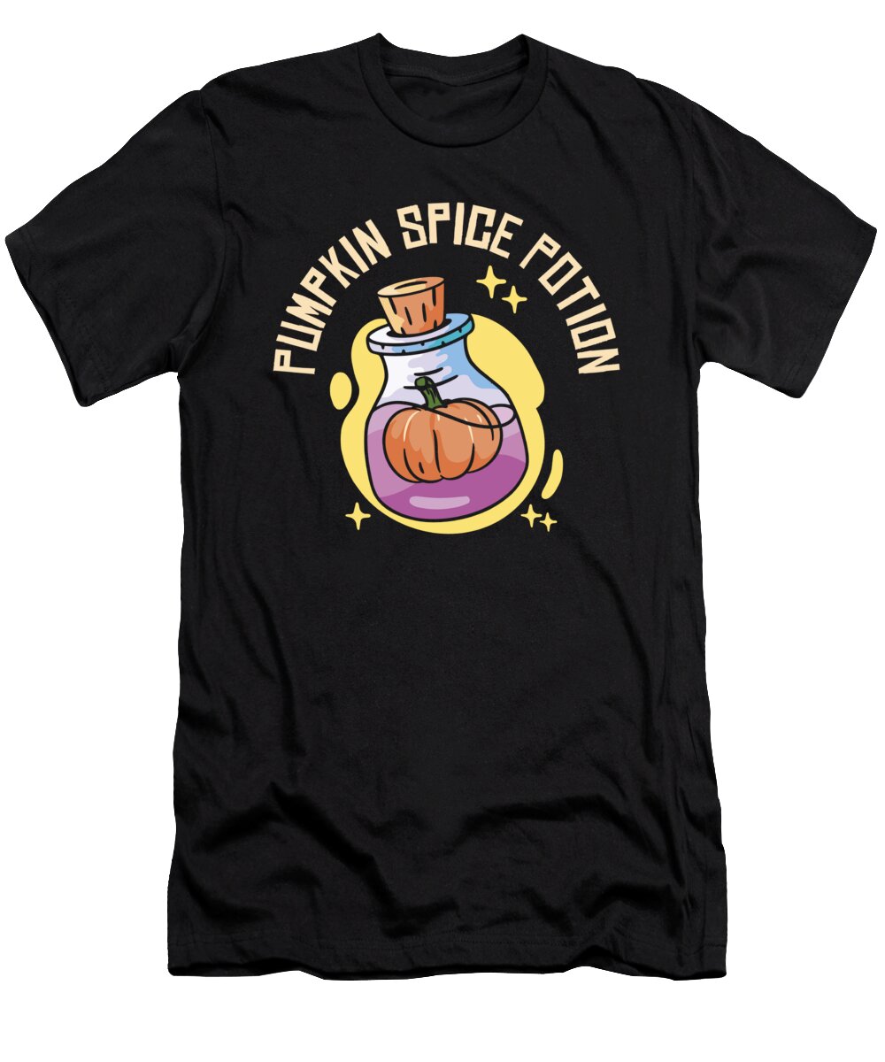 2 Pumpkin Spice Potion Coffee Enthusiast Halloween Latte Toms Store T-Shirt