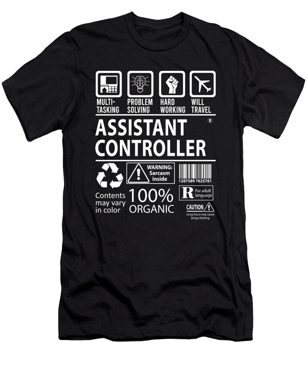 Assistant Controller Multitasking Job Title Gift Item Shi Hu Kang T-Shirt