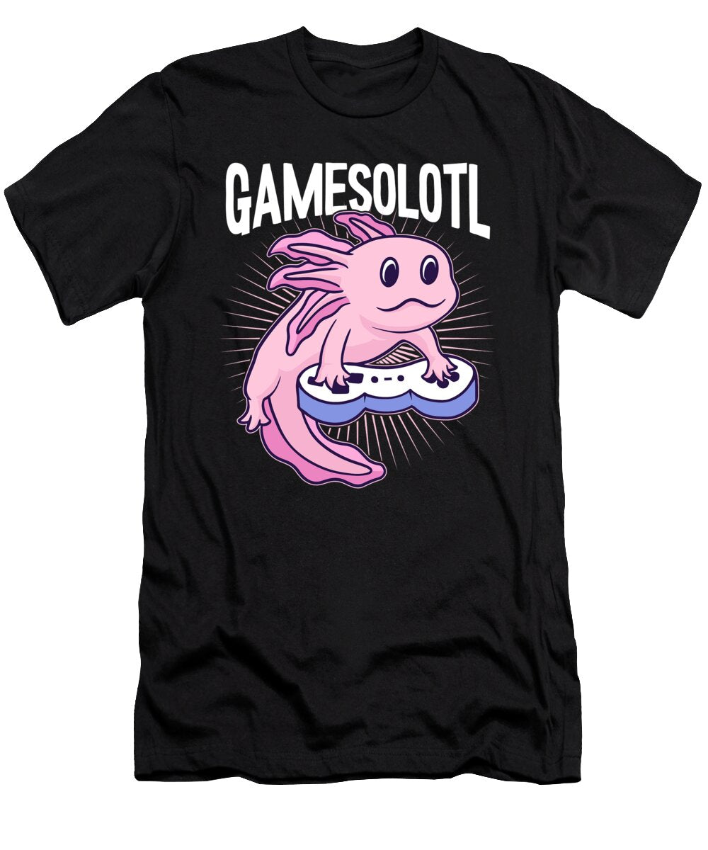 Axolotl Gamesolotl Funny Video Games Me T-Shirt