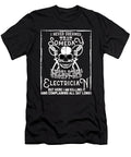 I Never Dreamed I Would Be a Grumpy Old Electrician But Here I Am Killing It Funny Profession Gif Orange Pieces T-Shirt
