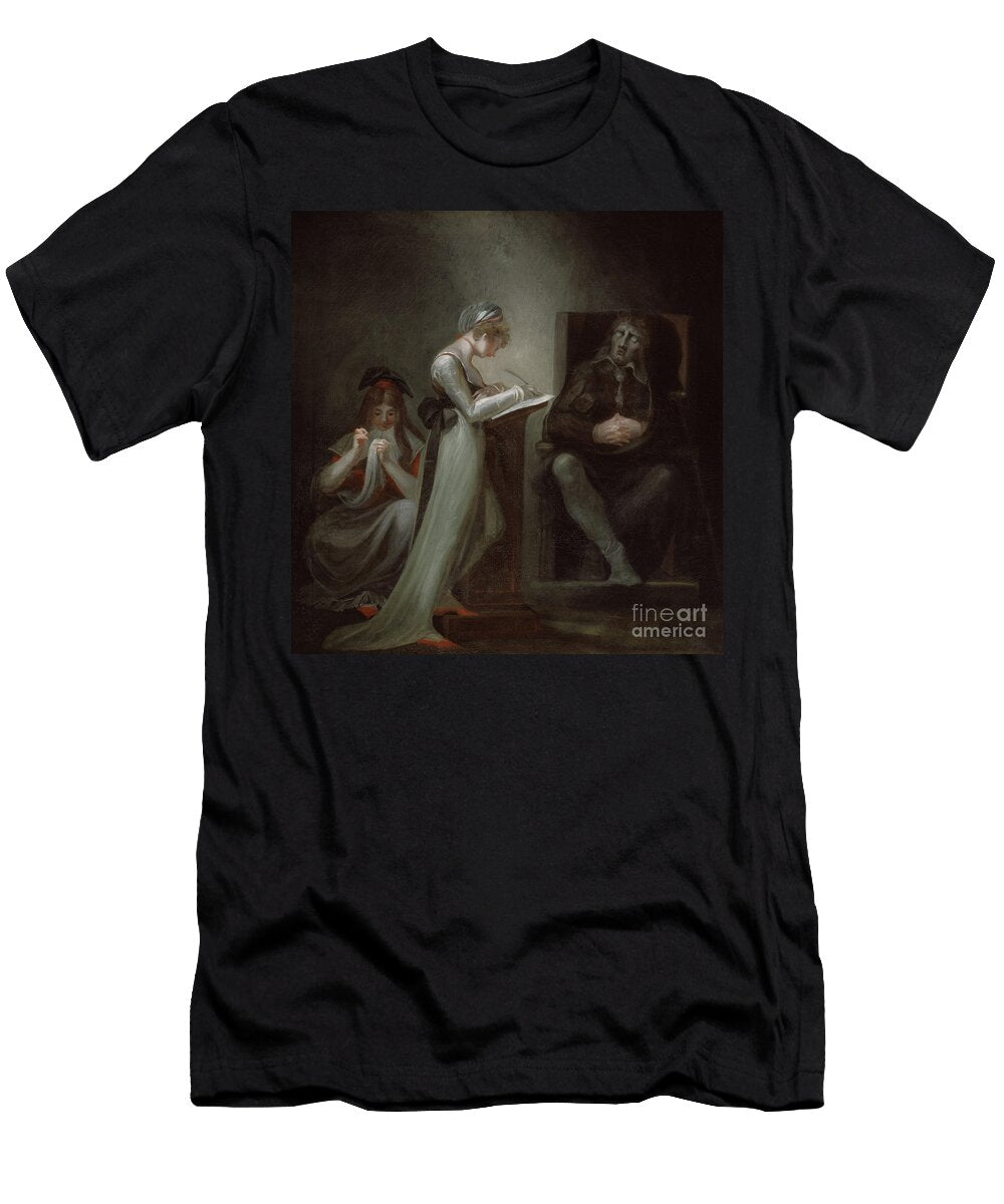 Milton Dictating to His Daughter Henry Fuseli T-Shirt