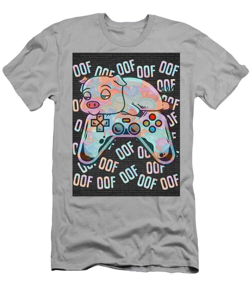 Pig Video Game Noob Oof Kids Boys Girls Gift Clint Mclaughlin T-Shirt