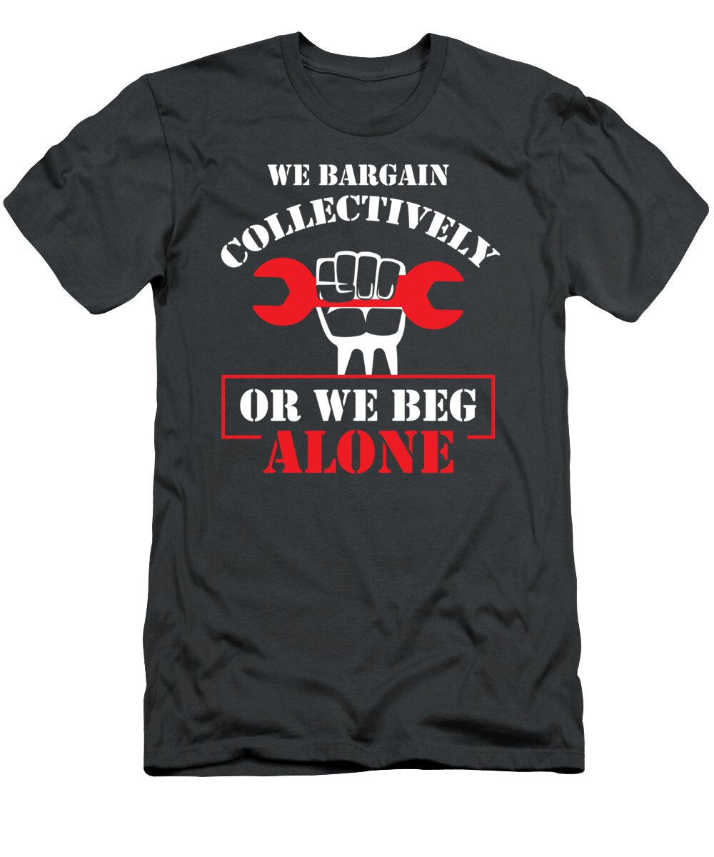 Proud Labor Union Protest Fist Wrench Pro Union Worker for Christmas Present Harisj Milaj T-Shirt