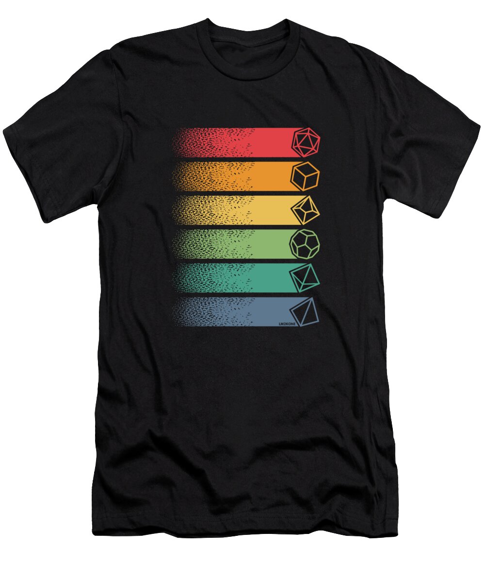 Role Playing Rpg Dice Set Lmzkone Narciso Marlene T-Shirt