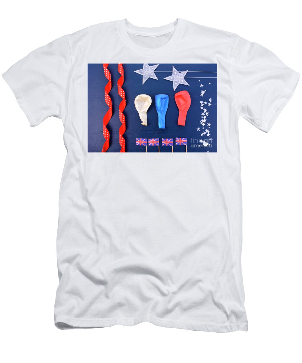 UK Theme Party Flat Lay Milleflore Images T-Shirt